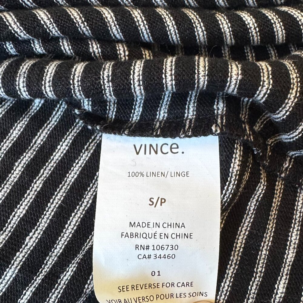 Vince Striped Cocoon Scoop Neck Tee - Picture 8 of 9